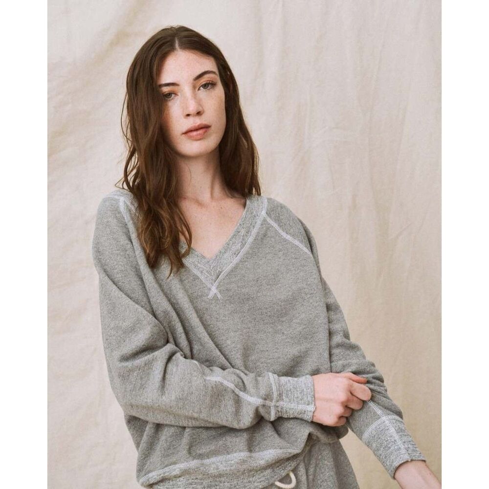 The Great The Sweatshirt in Varcity Gray Size L